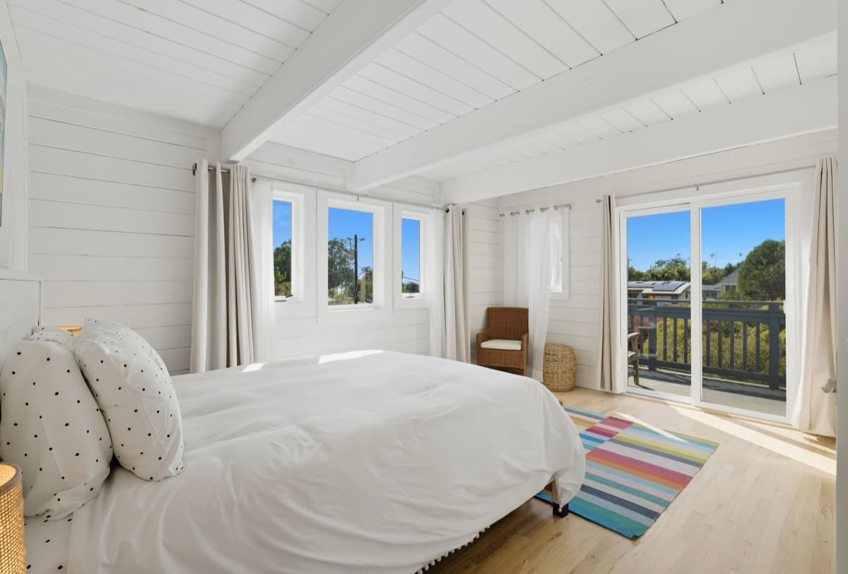 A bright bedroom